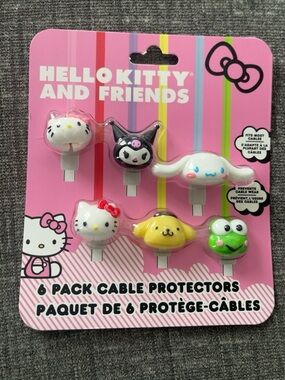 Hello Kitty & Friends 6-Pack Cable Protectors Sanrio/Kawaii ✨Brand New Sealed✨